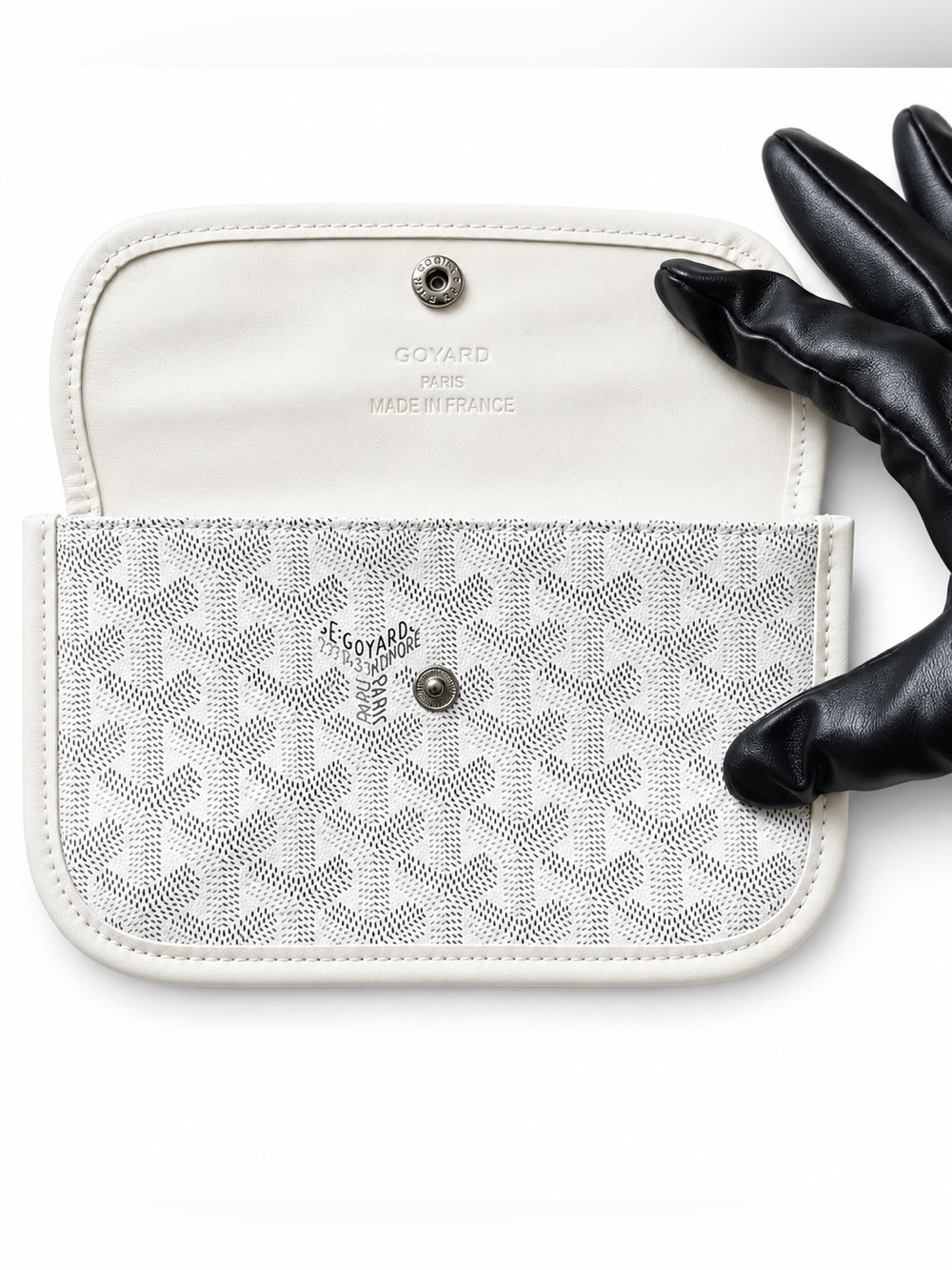 Goyard - Saint-Pierre Card Wallet/Pouch in white - Picture 4 of 9